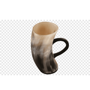 Jarra Vikinga de Cuerno de Búfalo Natural Hecha a Mano de Alta Calidad, Pulida, Sostenible, de Material Orgánico, Recuerdo Cervecero - Product Image 4