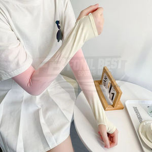 Protectores de Brazo para Ciclismo al Aire Libre de Verano, Mangas Delgadas de Seda Helada con Protección Solar Degradada para Hombre y Mujer, Conjuntos Anti-UV - Product Image 6