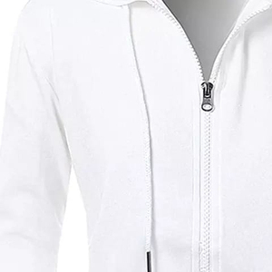 Drawstring Women <b>Zipper</b> Hoodie Women Custom Printed or Embroidery Women <b>Zipper</b> Hoodie <b>Top</b> Quality Crop <b>Top</b> Hoodie White Dyed - Product Image 3