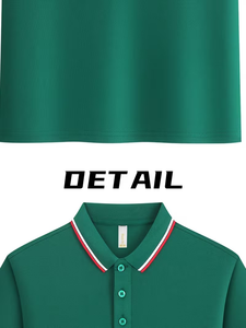 Black Cotton Polo Shirt Men Breathable Short Sleeve Work Fashion Custom Logo Printing Silk Screen Oem Service - Product Image 4