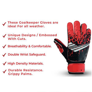 Gants de football respirants de haute qualité en PU pour l'extérieur – Nouvelle édition tendance et personnalisable pour gardiens de but, qualité supérieure - Product Image 3