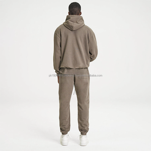 เสื้อมีฮู้ดผู้ชายวินเทจมีฮู้ดใส่ได้ทั้งชายและหญิงเสื้อมีฮู้ดลายเทอร์รี่ฝรั่งเศสออกแบบโลโก้ได้ตามต้องการ - Product Image 3