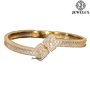 High Modern Elegant Gold Plated Moissanite Tennis <b>Bracelet</b> for Unisex with Brilliant Sparkle Stones Gift at Export Price - Product Image 2