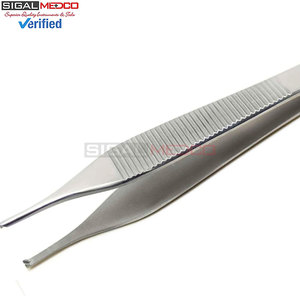 Adson Kocher Tweezers 4.72'' 1x2 Tooth Forceps High Quality Stainless Steel Reusable Medical Surgical Dental Medic Instruments - Product Image 4