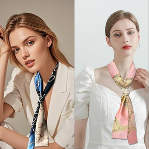 Bufandas cuadradas con estampado digital personalizado de primera calidad, tela de seda ligera, accesorios de moda elegantes para mujeres y hombres - Product Image 1