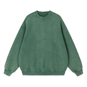 Sweat-shirt personnalisé pour femme, délavé à l'acide, style minimaliste, manches longues, tissu doux au toucher, ourlet côtelé, vêtement de mode complet - Product Image 2