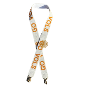 Go Vols Orange White Handmade Beaded Embroidered Modern Shoulder <b>Bag</b> <b>Strap</b> Fashion Purse <b>Replacement</b> Bulk Manufacturer - Product Image 3