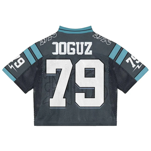 Camisetas Deportivas Personalizadas para Hombre, Estilo Vintage, Cuello en V, Oversize, con Estampado de Fútbol y Baloncesto, de Malla, Corte Recto - Product Image 3