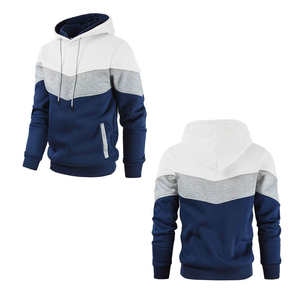 Sudadera con Capucha 100% Algodón, Diseño Colorblock, Forro de Felpa Francesa, Cálida, ODM, Talla Grande, Unisex, Informal, para Exteriores, Primavera - Product Image 5