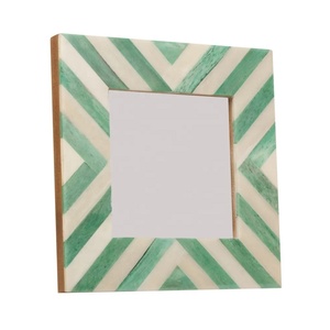 Promotion High Quality Handmade Eco-Friendly Durable Bone Inlay UV Printed Modern <b>Rustic</b> Rectangle Tabletop 2 Color Photo Frame - Product Image 5