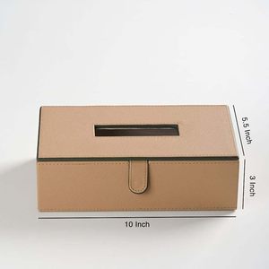 Boîte à mouchoirs en cuir pour voiture, support de mouchoirs en papier pour voiture, compatible avec toutes les voitures, boîte à mouchoirs de bureau - Product Image 4