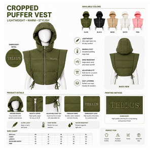 Nuevo Chaleco Acolchado para Mujer 2026, Chaleco Acolchado de Alta Calidad para Mujer, MOQ Bajo - Product Image 6
