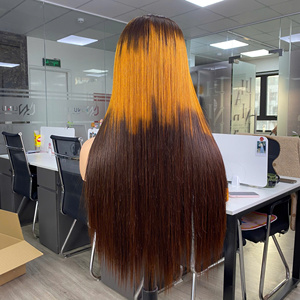 Perruque en cheveux humains Bonestraight, cheveux vietnamiens pour femmes, trois tons de couleurs, perruque frontale complète, vente en gros, prix d'usine abordable - Product Image 6