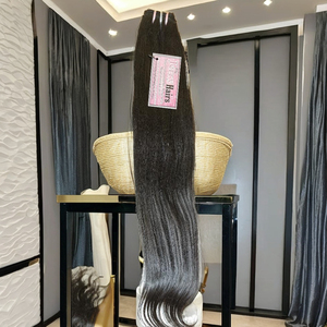 Cabello Humano Virgen Remy Indio al por Mayor, Doble Trama, Cutícula Alineada, Sin Procesar, 14 Pulgadas, Estilo Ondulado Natural, Directo de la India - Product Image 1