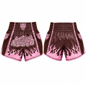 Shorts de boxe, Muay Thai et Kickboxing en tissu Oxford tricoté, décontractés, à séchage rapide, respirants, extensibles, légers et durables, vente en gros - Product Image 1