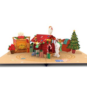 3D Pop Up Card Christmas Card Pop Up Cards 3D Greeting Card Christmas Card Greeting <b>Handmade</b> Greeting Cards <b>Paper</b> Craft - Product Image 1