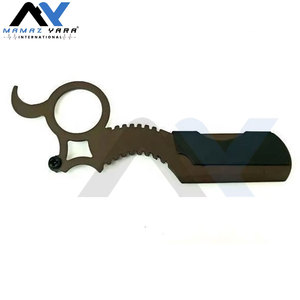 Professional Single Blade Stainless Steel Straight Finger Razor Barber Shaving Razor Face Body Shavette Razor Blade <b>Men</b> Women - Product Image 4