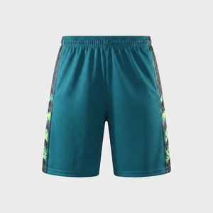 Ensemble de maillots de basket personnalisés, imprimé vert, sans manches, évacuation de l'humidité, 100% polyester, vêtements de sport pour hommes - Product Image 6