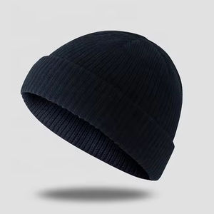 Bonnet en tricot à carreaux unisexe avec impression de logo personnalisé pour le sport, la plage et l'hiver - Bonnet en tricot à revers ajustable, bonnet personnalisé - Product Image 5
