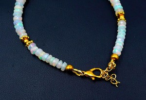 Pulsera de Perlas de Ópalo Etíope Rosa Natural HAYAAT GEMS, Lujosa, Unisex, Redonda, con Múltiples Destellos, Regalo de Piedras Preciosas - Product Image 5