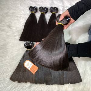 Listo para enviar Color negro Recto Vietnamita Raw Extensiones de cabello Virgen sin procesar Alto grado Sin procesar Búsqueda caliente - Product Image 5