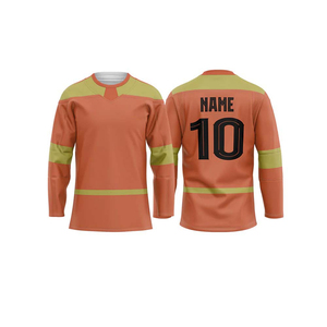 Maillot de hockey sur glace personnalisé avec logo d'équipe, imprimé par sublimation, confortable, durable, 100% polyester, pour adultes - Product Image 1