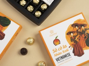 Boîtes cadeaux de chocolat avec garniture à la mangue pour souvenirs, cadeaux et vente en gros de chocolat, emballage personnalisé - Product Image 2