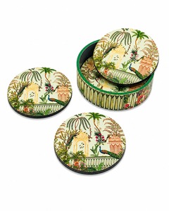 Decorative MDF Enamel Coaster Set With Durable Waterproof Surface For Office <b>Desk</b> And Coffee Table Protection - Product Image 6