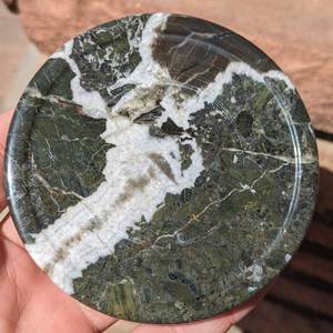 Ensemble de 6 dessous-de-verre en onyx zèbre noir, sculptés à la main, élégants, décoration de la maison, cadeau - Product Image 3