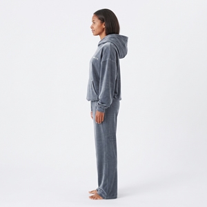 Trending 2026 Women's Breathable Cotton Oversized <b>Hoodie</b> Sweatpants Set Custom Pullover Gym <b>Running</b> Casual Tracksuit - Product Image 4