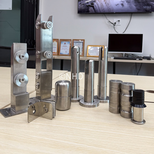 Soporte en forma de L de acero inoxidable 316 para particiones de inodoro escolar Fácil instalación - Product Image 6