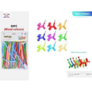 12PCS X 30PACKS-Globo de látex con acabado mate de alta calidad Decoraciones elegantes para fiestas con globo largo - Product Image 2