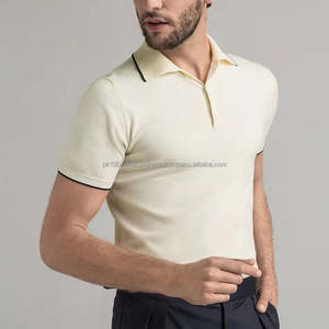 Camiseta de manga corta de punto de verano para hombre de alta calidad personalizada estilo informal de negocios de algodón resistente a las arrugas - Product Image 4