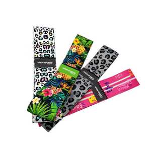 Premium Elastic Fabric Cotton Yoga Hip Resistance <b>Bands</b> Set for Adjustable Sports <b>Workout</b> Equipment Speed and Strength Training - Product Image 5