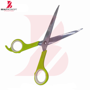 Green Plastic Handle Barber Scissors Stainless Steel Razor <b>Edge</b> Hair Salon Cutting Scissor For Beauty Hairdressing <b>Tools</b> - Product Image 2