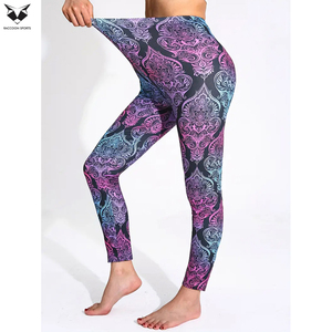 Breathable Product Best Quality Women Fitness Compression Leggings, Latest Design Full-Length Spandex Compression <b>Tights</b> - Product Image 3