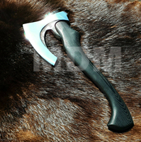 Hache viking en acier au carbone poli à la main, hache tomahawk, hache à fendre, haches