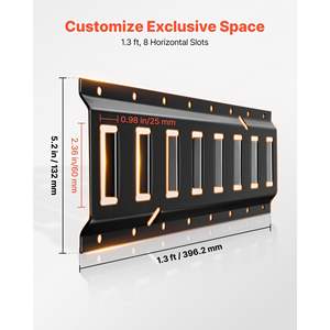 Kit de rails de fixation E-Track de 1,3 pi (4 pièces) comprenant 2 sangles à cliquet, 4 anneaux en O, 4 attaches de fixation, 2 fentes simples, 8 embouts, 1 anneau en D, sac - Product Image 4