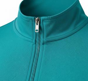 Robe de golf pour femme, couleur turquoise, avec fermeture éclair quart de tour, jupe et short intégrés, séchage rapide, couleur unie, style sportif, manches courtes - Product Image 5