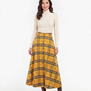 Women Button Down Flannel <b>Long</b> <b>Skirts</b> Winter Fashion Style Plaid <b>Long</b> <b>Skirt</b> Ladies High Quality Flannel Plaid <b>Long</b> <b>Skirts</b> - Product Image 1