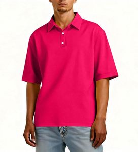 Polo pour homme, mode, manches courtes, mélange de coton, décontracté, business, golf, tennis, logo personnalisé et broderie - Product Image 1