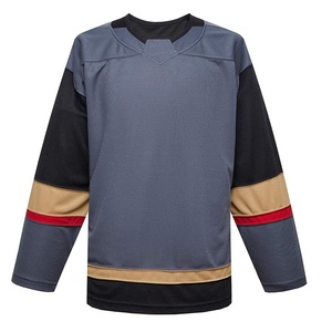 Light Weight Digital Sublimated 100% <b>Polyester</b> Mesh Quick Dry Ice Hockey Jersey Customizable OEM Embroidery Style Blank - Product Image 2
