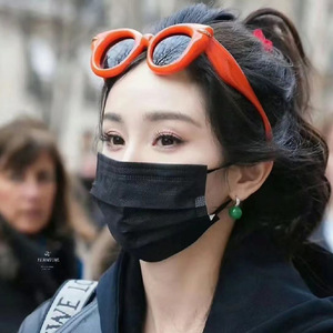 Personality Thick <b>Frame</b> Sunglasses 2024 Trend Round Sunglasses Fashion Concave Shape Sunblock Sunglasses - Product Image 2