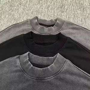 Sweat-shirt personnalisé de haute qualité 2025 en coton épais 100 %, design léger et optimal, sweats à capuche pour hommes effet délavé - Product Image 3