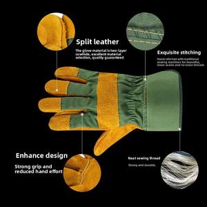 Gants jetables robustes pour soudage TIG MIG, en PU élastique, imperméables, pour la plage, en sergé 11 oz, résistants à la chaleur industrielle - Product Image 3