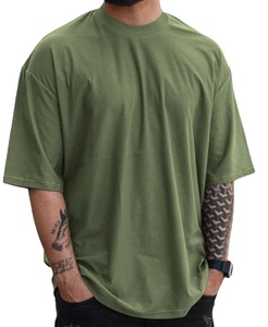 Sublimación de algodón Impreso Heavyweight Mens Shirt Top Color sólido de gran tamaño 2026 - Product Image 1