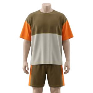 Conjunto Deportivo para Hombre, Verano, 2 Piezas, Camiseta y Pantalones Cortos Ajustados, con Logotipo Personalizado, para Adultos - Product Image 1