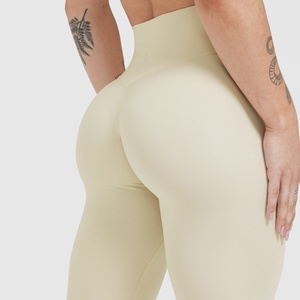 Women's Solid <b>Seamless</b> <b>Leggings</b> High Quality Yoga Pants Breathable Quick Dry Plus Size Elastic Waist OEM Wholesale - Product Image 6