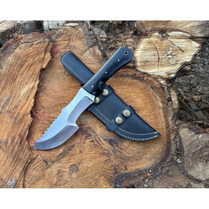 Cuchillo Tracker Burraq OEM DIY Personalizado Hecho a Mano de Acero D2 Industrial de Espiga Completa de 12 Pulgadas con Funda de Cuero y Garantía de 14 Días para Aniversario - Product Image 4