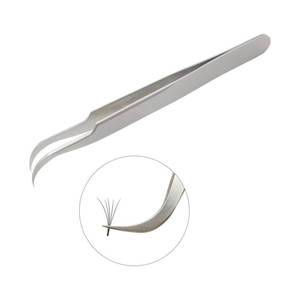 High Quality <b>Eyelash</b> <b>Tweezers</b> for Salon Use and Personal Beauty Care Stainless Steel <b>Eyelash</b> <b>Tweezers</b> - Product Image 1